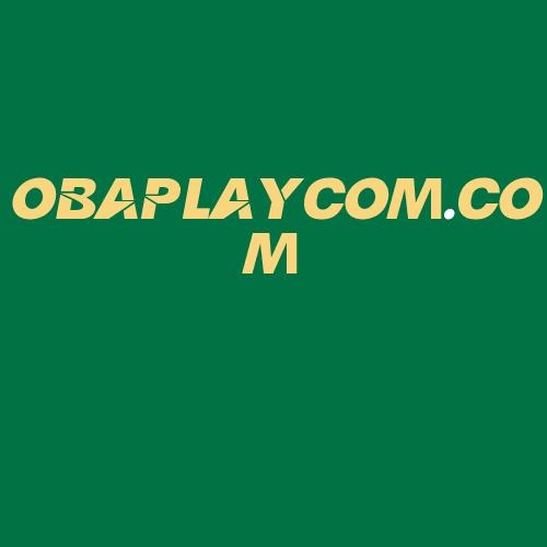 Logo da OBAPLAYCOM